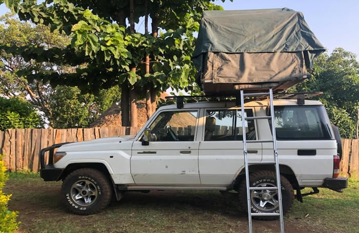 LAND CRUISER LX WITH ROOFTOP TENT